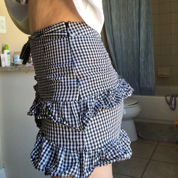 Princess Polly Gingham ruffled skirt - Picture 4 of 7